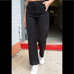 Black Brandy Melville High Wasted Kim Pants